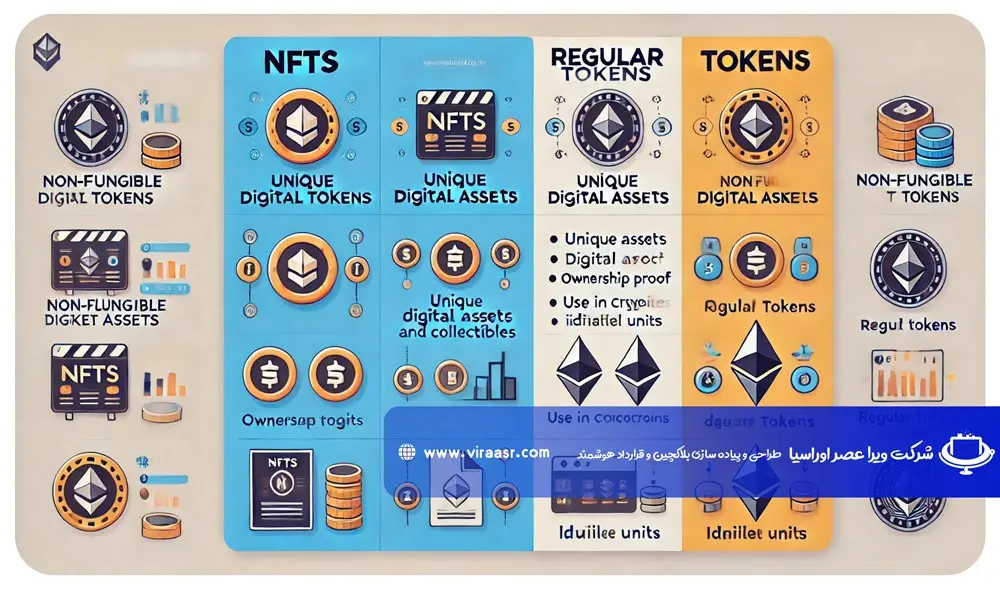 تفاوت NFT با توکن های معمولی